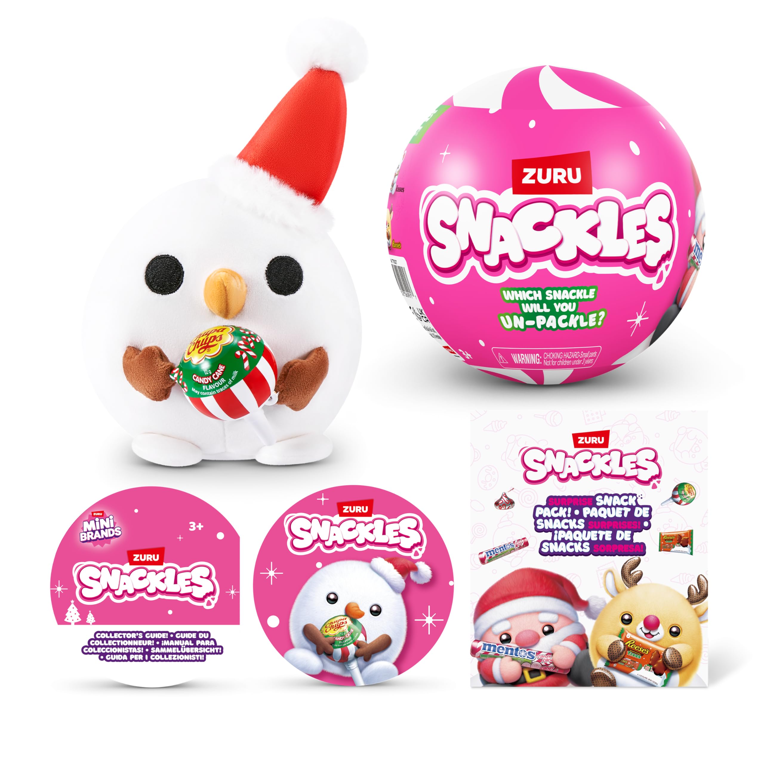SNACKLES-Christmas 5""-Series 1-Capsule 5"", Dole Banana Monkey, 77627