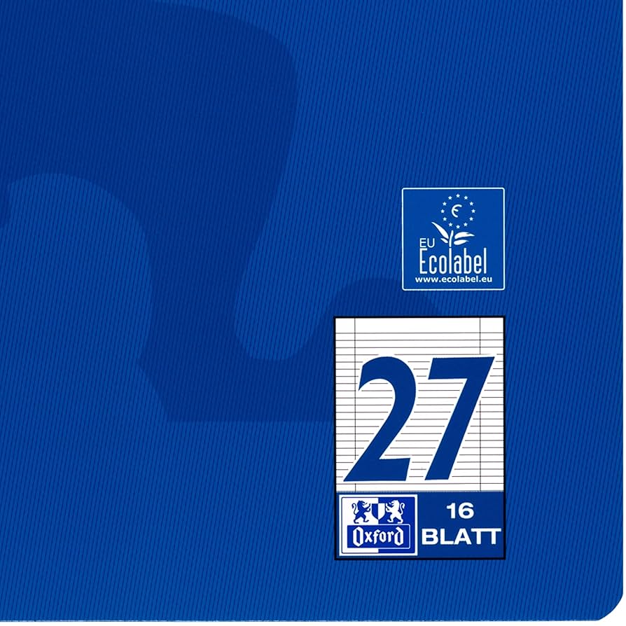 えばページ Oxford Zeszyt szkolny A4, 16 kartek, po 2 x lin. 25, 26, 27