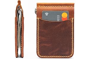 Slim Leather Money Clip for Men