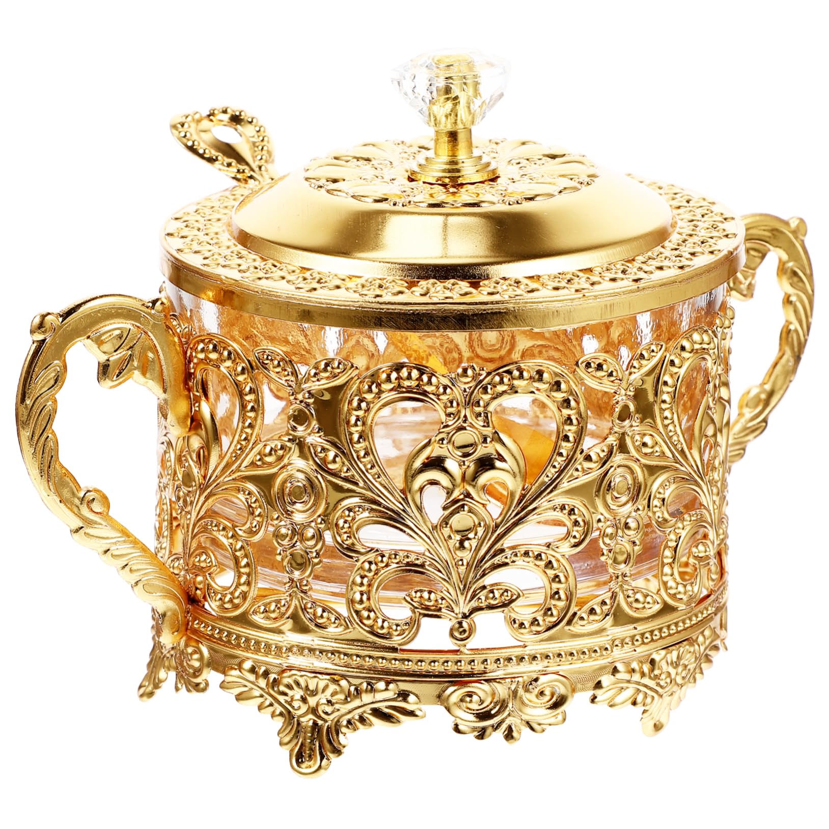 Cabilock Vintage Spice Jar Storage Box Iron Seasoning Container Delicate Condiment Holder for Kitchen Dining Decor Present for Home Restaurant Use