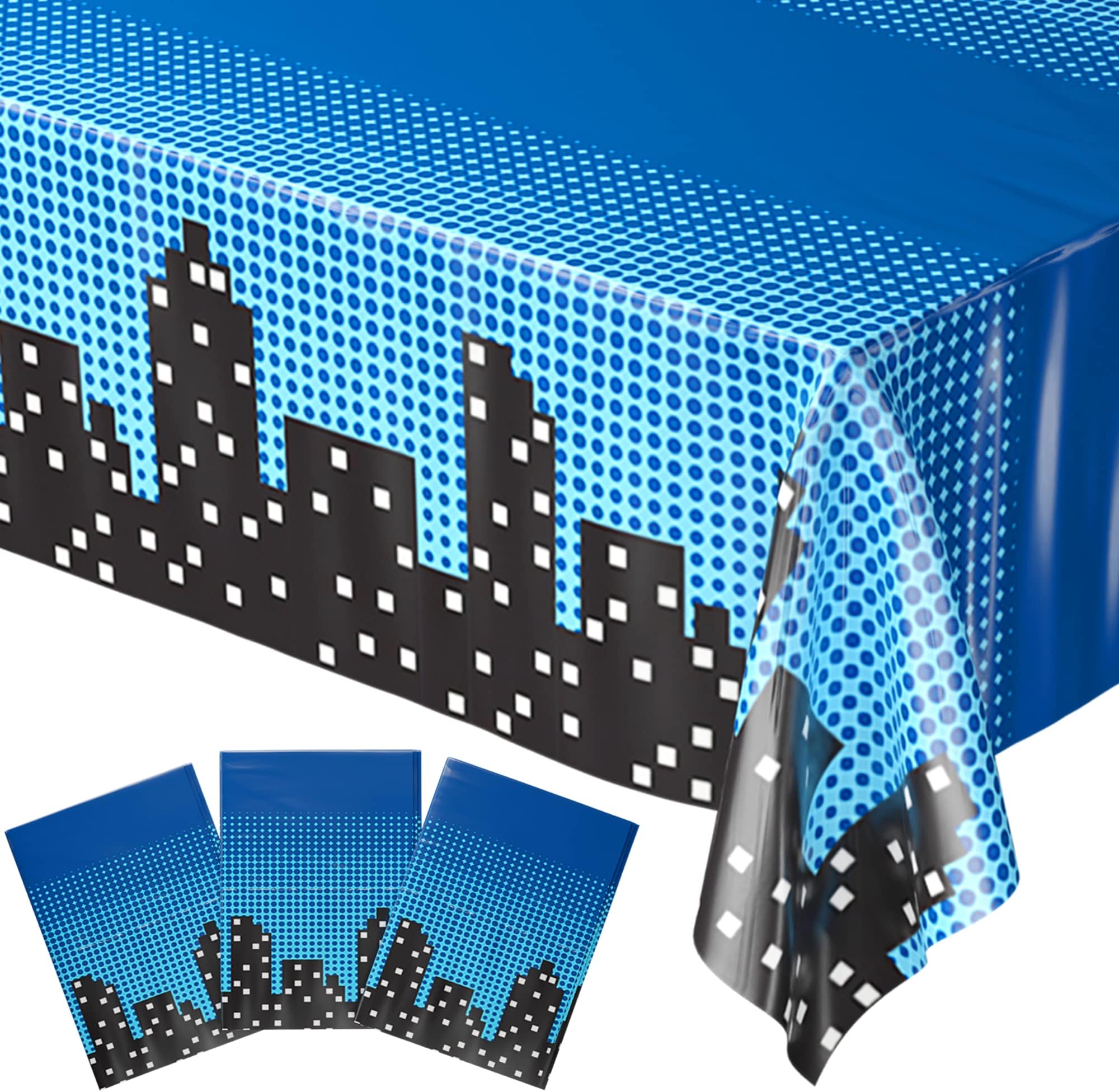 YiYou Superhero Tablecloth Plastic 2 Packs 51 x 87 Inches