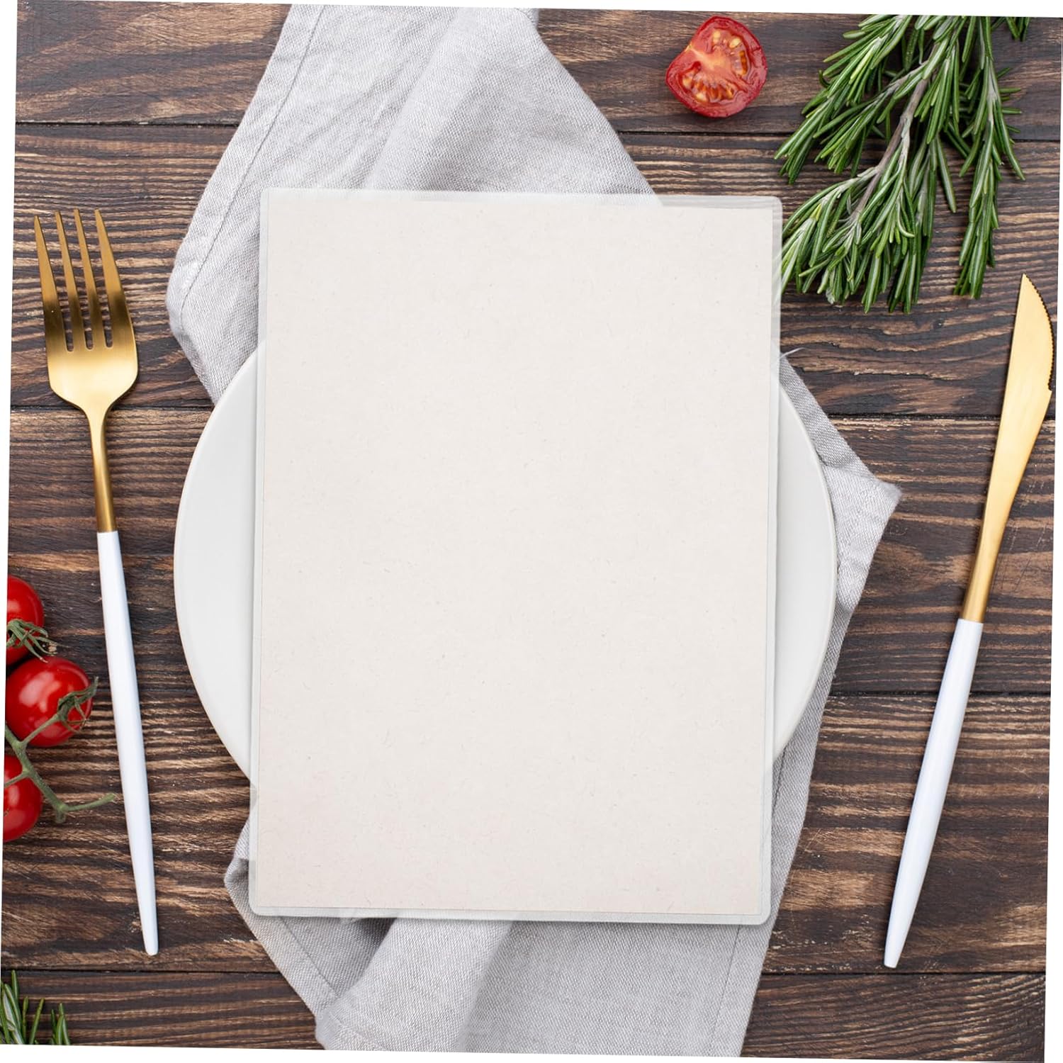 jojofuny 30pcs Clear Rigid Plastic Sleeves Transparent Protectors for Photos Documents Posters Menus Photo Albums Frame Holders