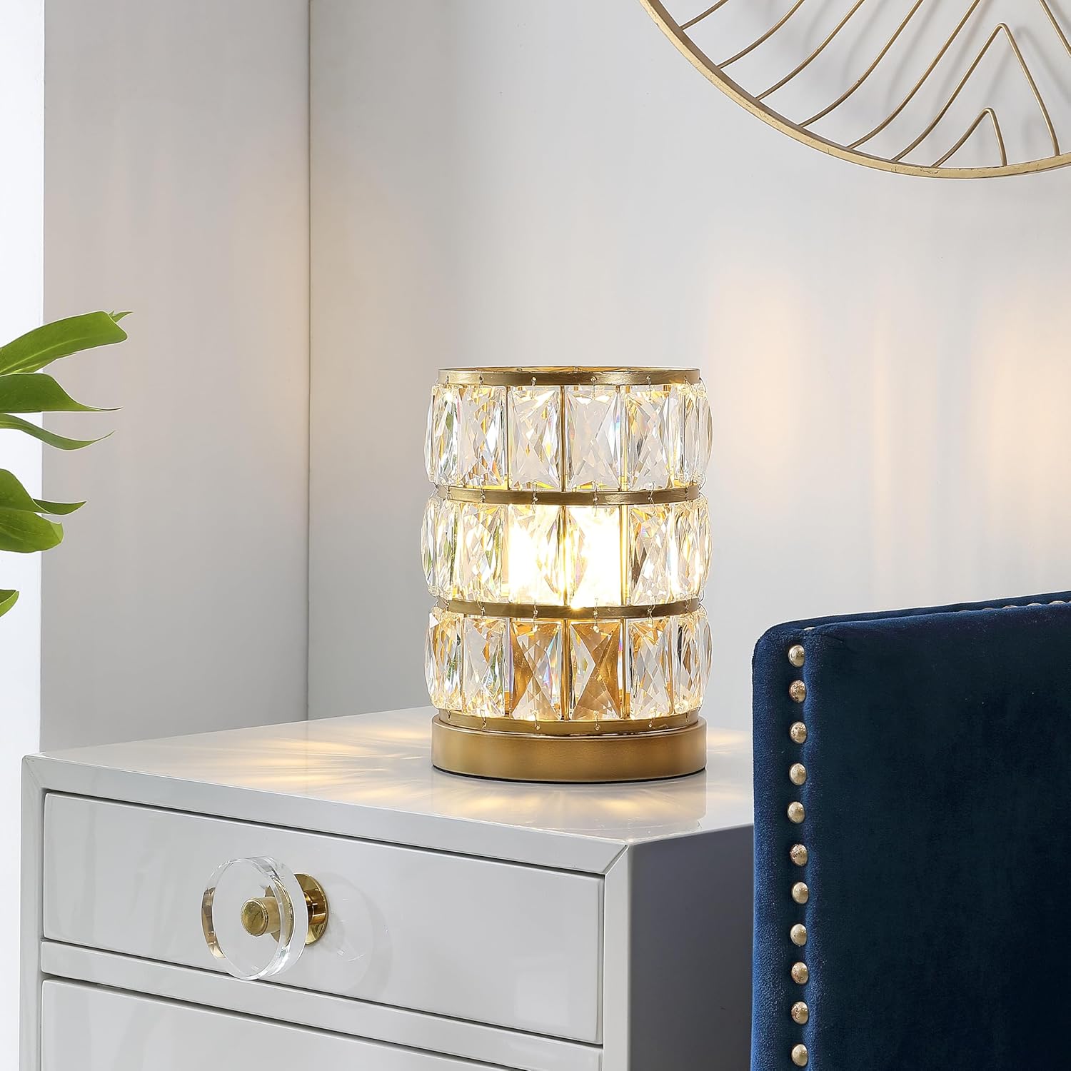 SAFAVIEH Lighting Collection Alva Brass 9-inch Table Lamp (LED Bulb Included)