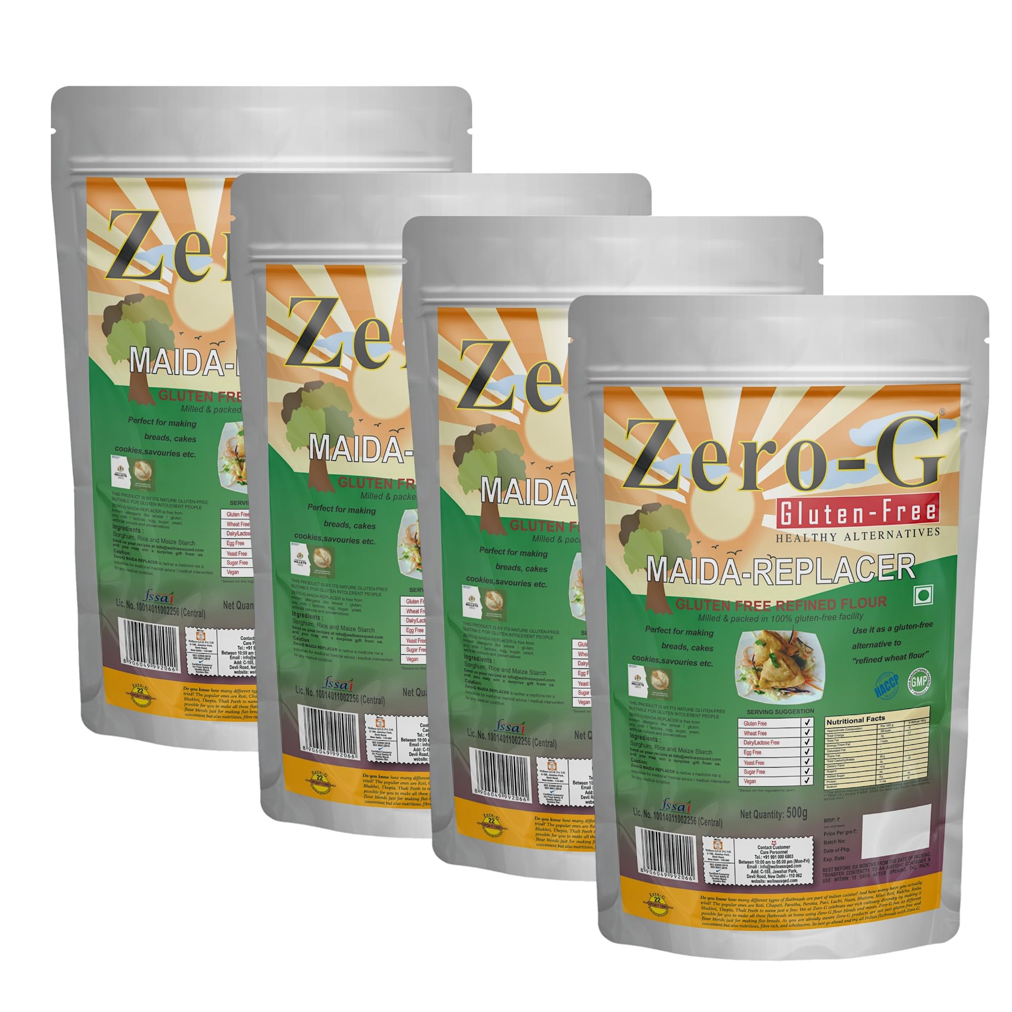 ZERO - G Lite Maida (2Kg) - Gluten-Free & Allergen-Free Maida-Replacer | Maida Substitute | Refined Flour/Atta Substitute | Fibre Rich & No Preservatives Added (B08NVHXD93) Amazon Price History, Amazon Price Tracker