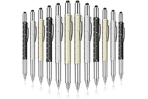 30 Pieces Bulk Tool Pen 6-in-1 Multitool Tech Tool Pen with Ruler,...