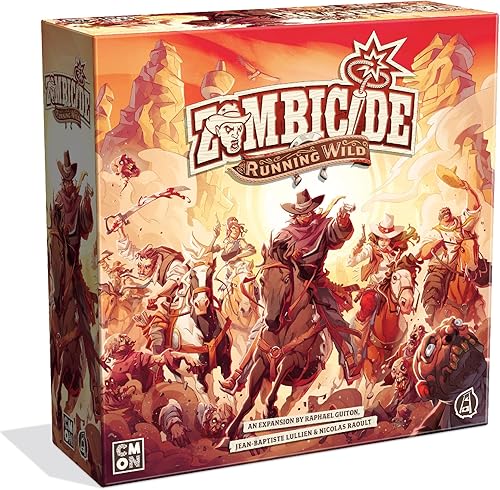 Zombicide Running Wild Expansion - ¡Ride or Die in The Undead West! Juego de estrategia cooperativa con miniaturas de mesa, a partir de 14 años, 1-6