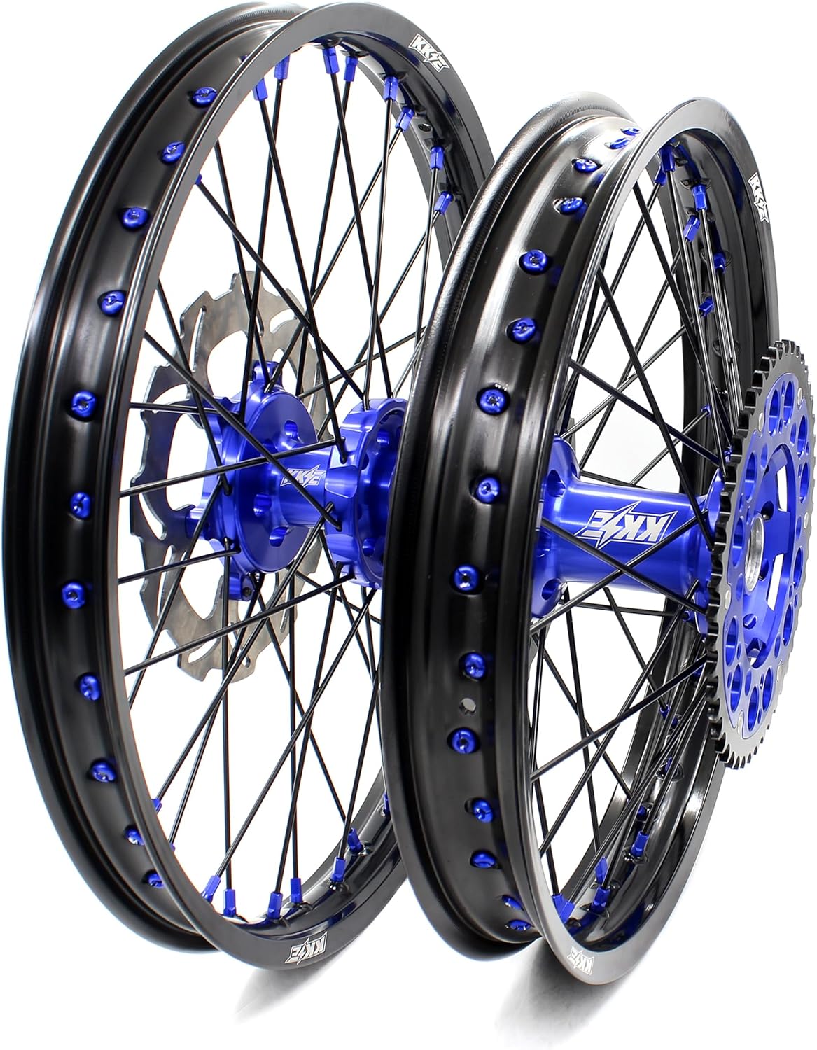 KKE 1.6 * 21/2.15 * 19 Fit YAMAHA YZ250F 2001-2015 YZ450F 2003-2015 YZ125 YZ250 1999-2016 250MM Front Disc 245MM Rear Disc Sproket Mx Motorcycle Wheels Rims Set