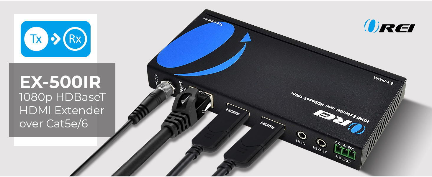 Amazon.com: OREI 1080p HDBaseT HDMI Extender over Cat5e/6 Ethernet