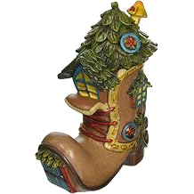 Gift Craft 706468 Mini Enchanted Forest Shoe Outdoor Sculptures