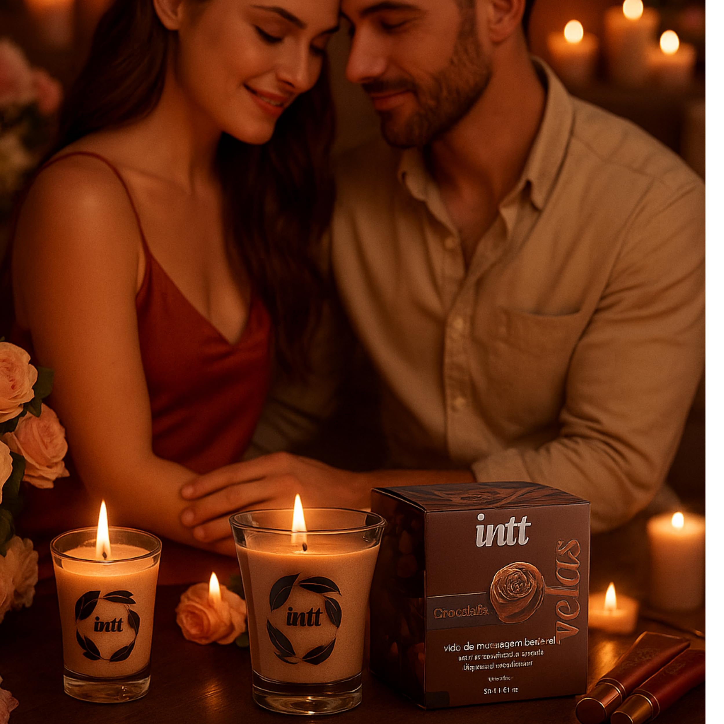 Vela Beijável Para Massagem Corporal Relaxante Hidratante Que não