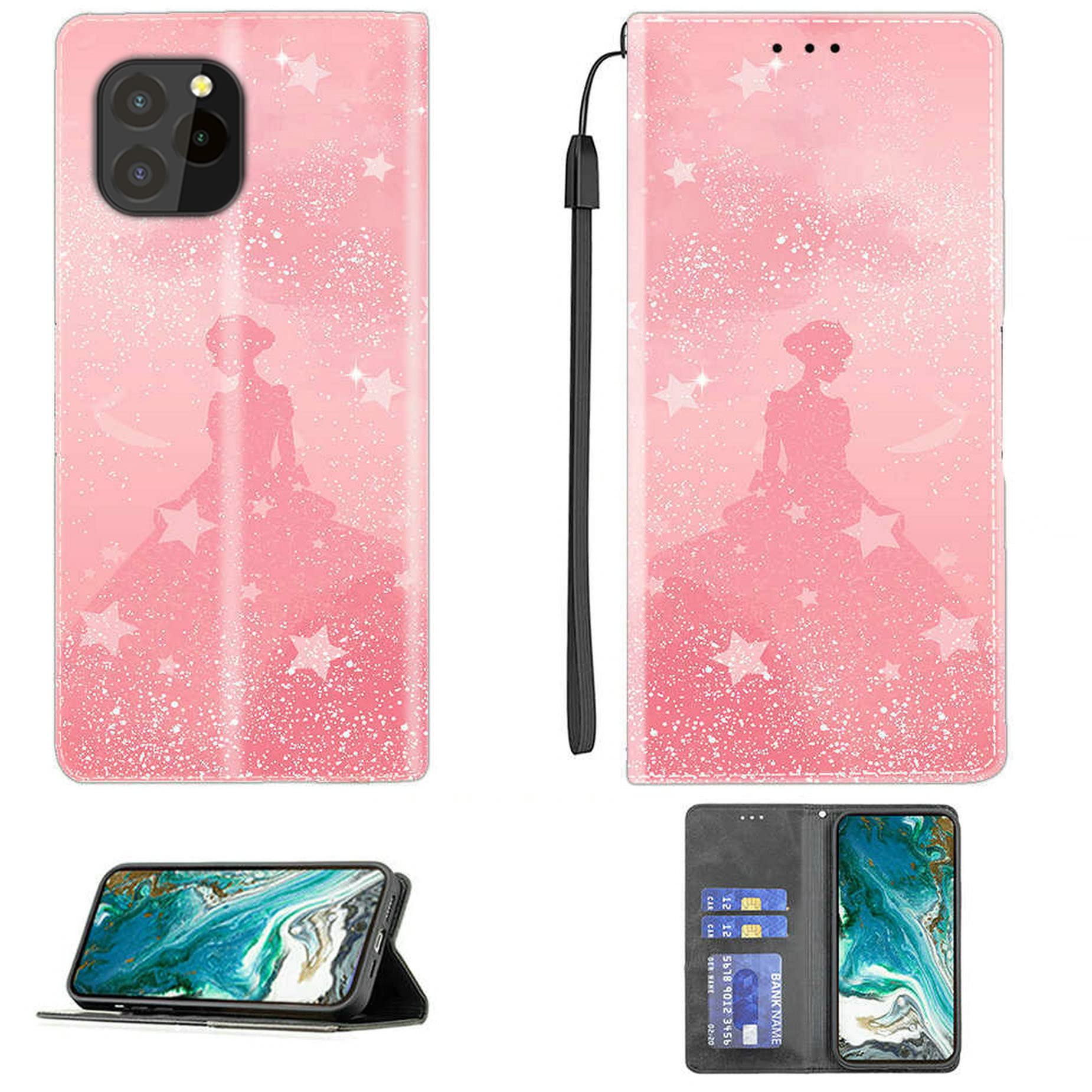 Custodia Portafoglio Con Supporto Per OUKITEL C21 Pro – Flip In Pelle Con Slot Carte E Magnete – Design Gatto Su Albero