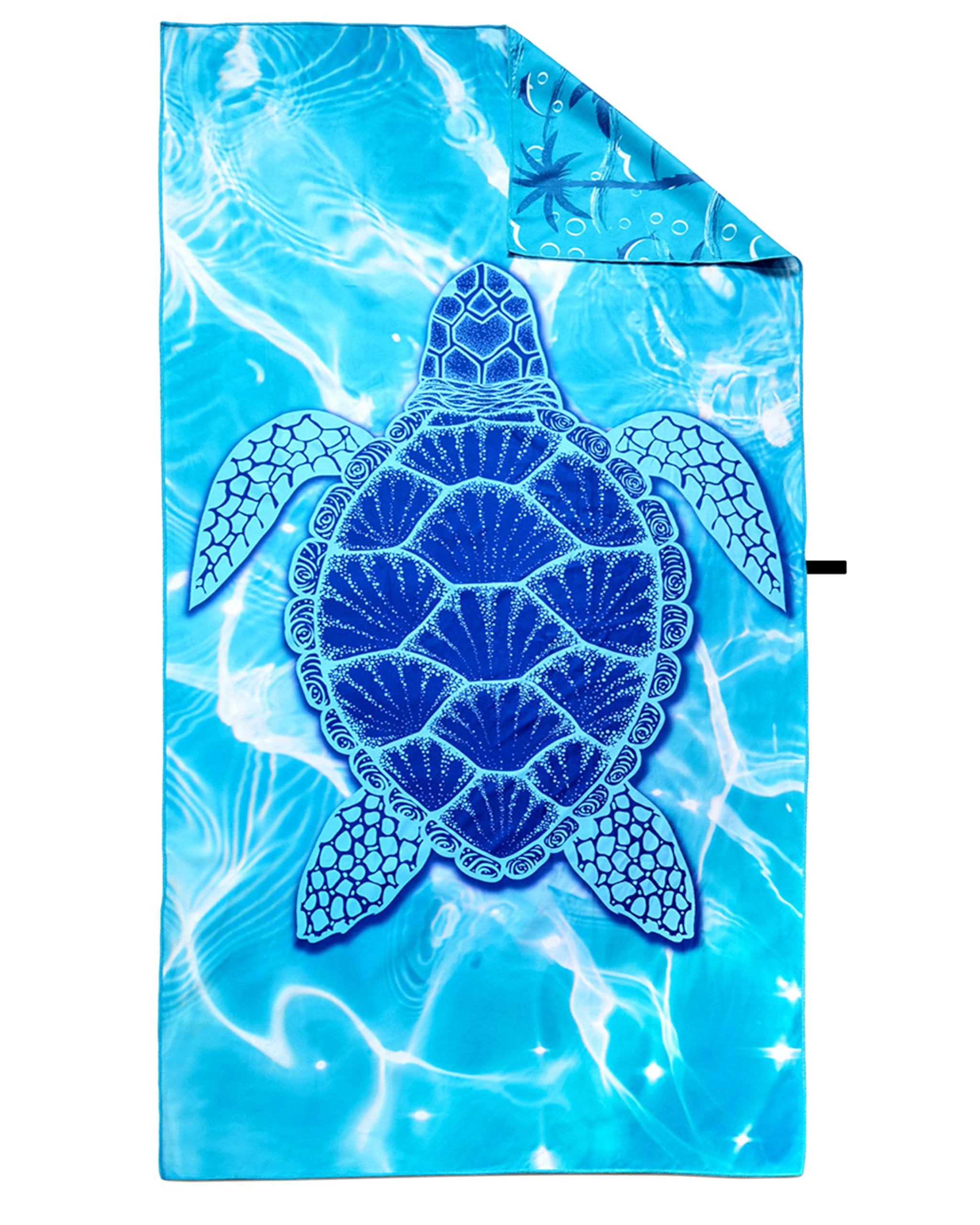LIKPOJA Microfibre Beach Towel for Adult Lightweight Quick Dry Sand Free Compact Swim Travel Bath Towel for Summer Holiday Beach Accessories Blue A 180 * 90cm