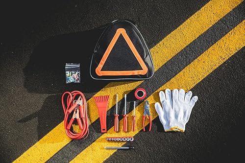 Miniatura 2 de PICNIC TIME NCAA - Kit de emergencia para automóvil de emergencia, asistencia lateral de seguridad para vehículos con cables de puente y kit de