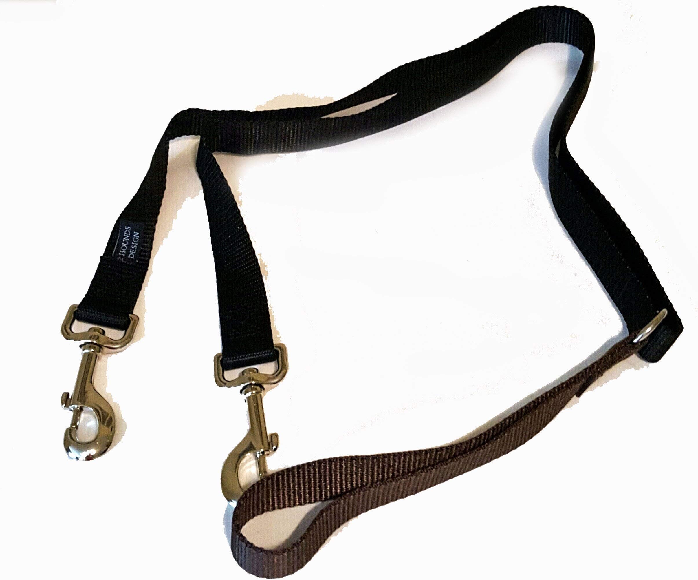 2 Hounds Freedom No Pull 1 Inch Training Leash ONLY Works with No Pull Harnesses Brown
