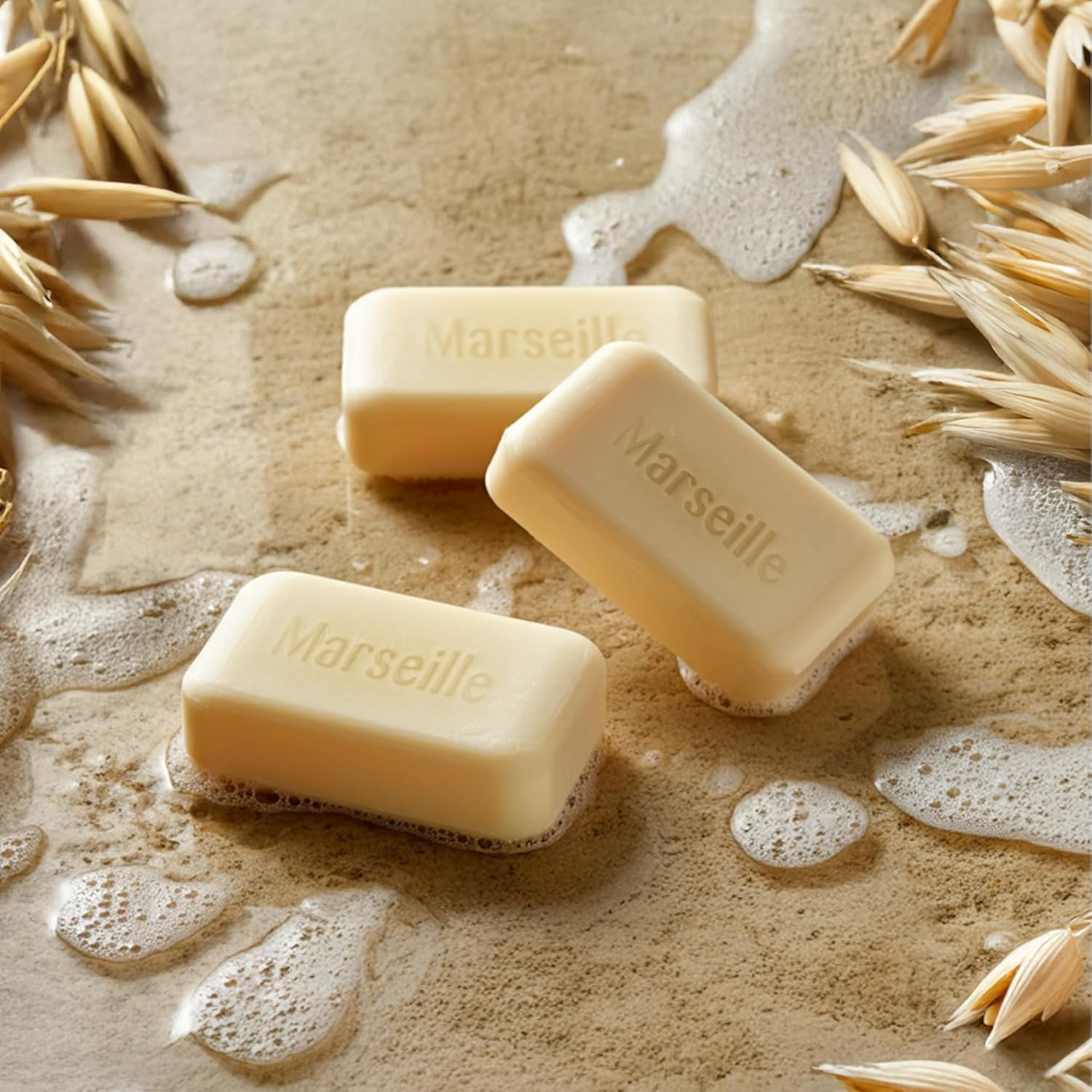 A LA MAISON Oat Milk Bar Soap - Triple French Milled Natural Moisturizing Hand Soap Bar (12 Bars of Soap, 3.5 oz) - Image 5