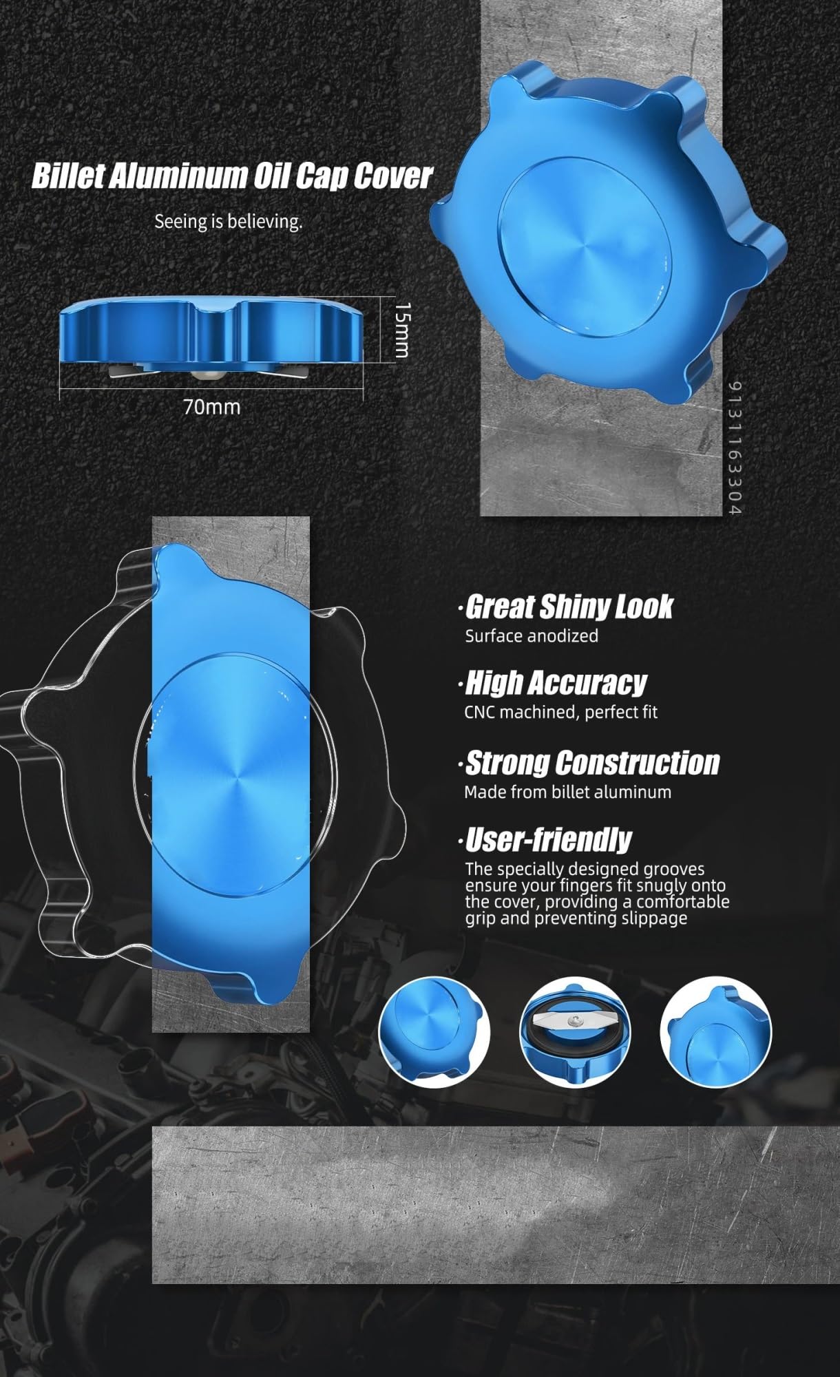 Tappo riempimento olio motore Compatibile Con BMW Per E30 318i 318is