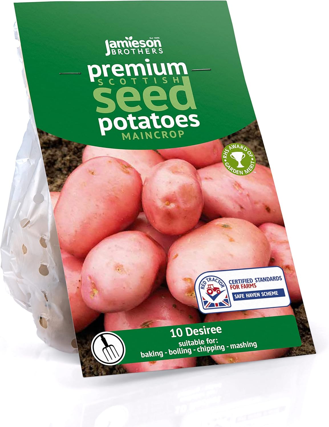 Jamieson Brothers® 10 Tuber Desiree Seed Potatoes JBA Maincrop Grow