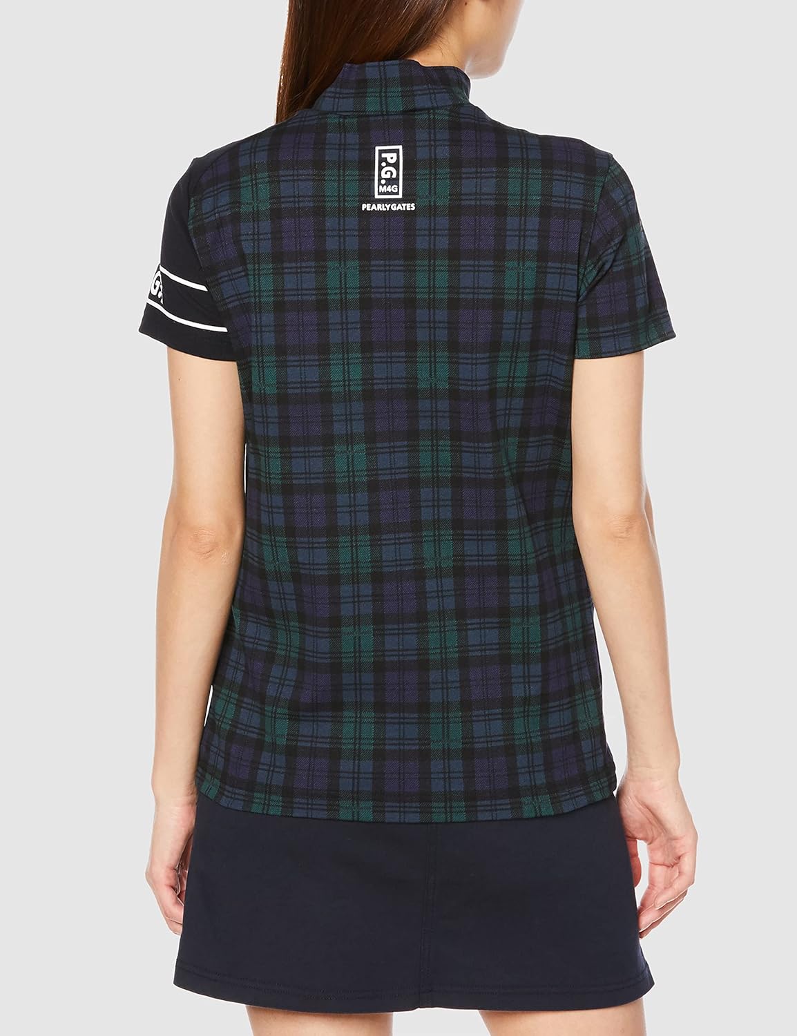 Amazon | [パーリーゲイツ] レディース 半袖 ハイネックシャツ