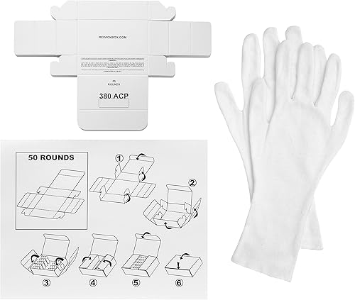 REPACKBOX - Kit de 30 cajas - Caja de municiones de cartón militar 380 ACP con capacidad para 50 rondas, paquetes de 1500