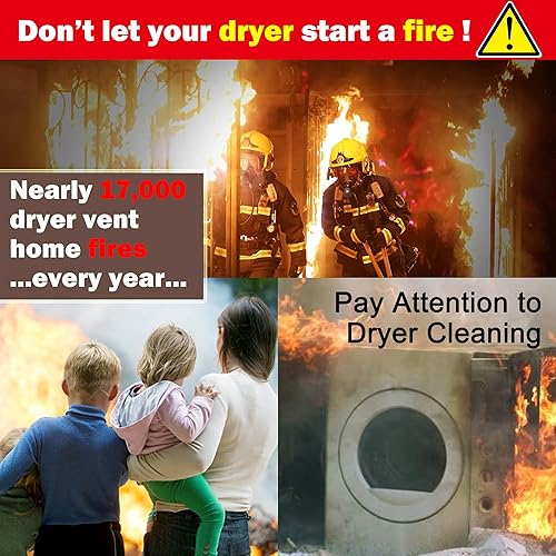 Miniatura 7 de Cepillo limpiador de ventilación para secadora de ventilación, trampa de ventilación y removedor de pelusas, cepillo de bobina de refrigerador largo