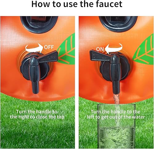 Miniatura 8 de DEIRIS Tanque de agua portátil para campamento contenedor de agua de viaje con grifo, jarra de almacenamiento de agua para senderismo y