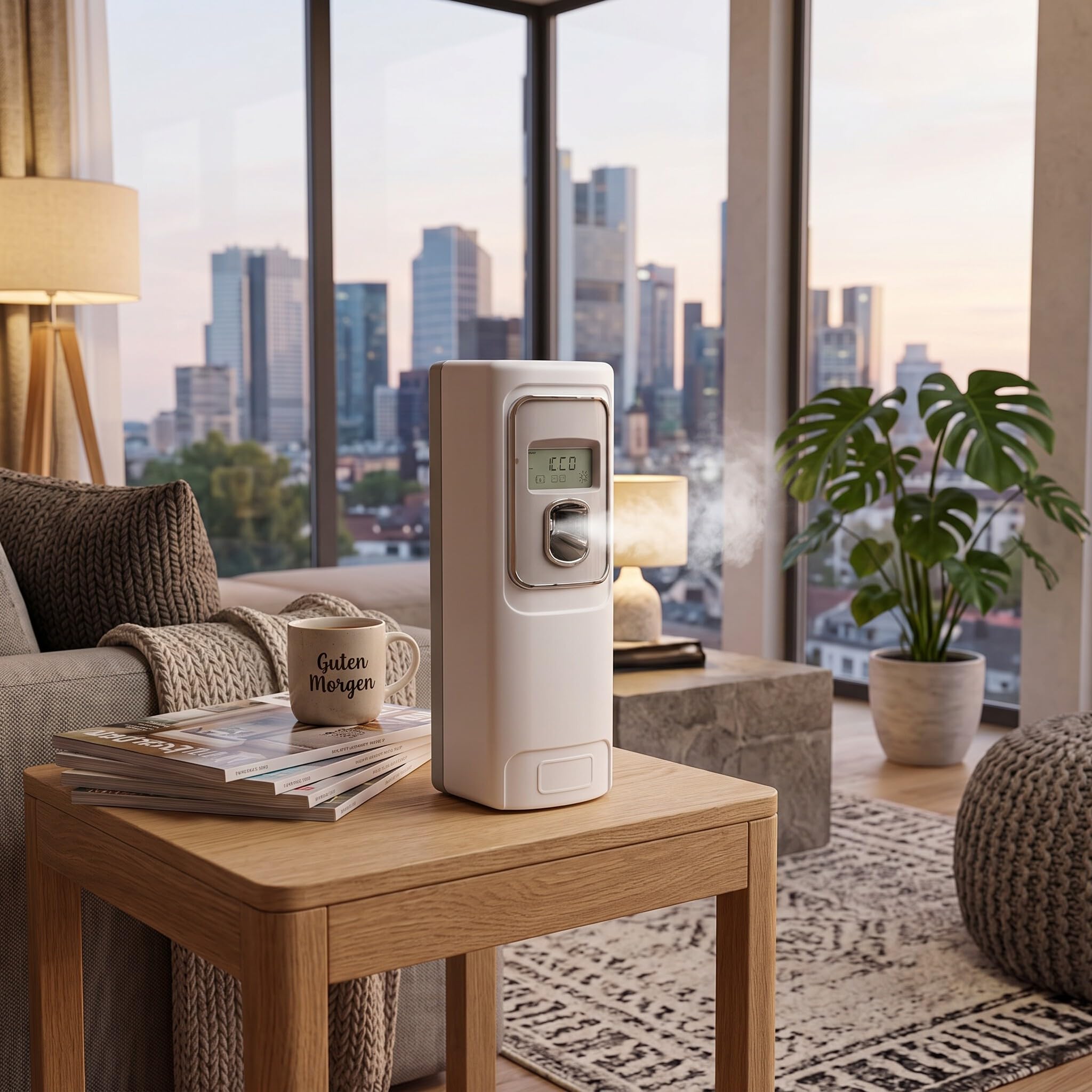 Dispenser Automatico di Deodorante per Ambienti Dispenser Spray LCD Dispenser di Fragranze Programmabile Dispenser Elettrico Supporto Spray per Home Office Bagno Hotel
