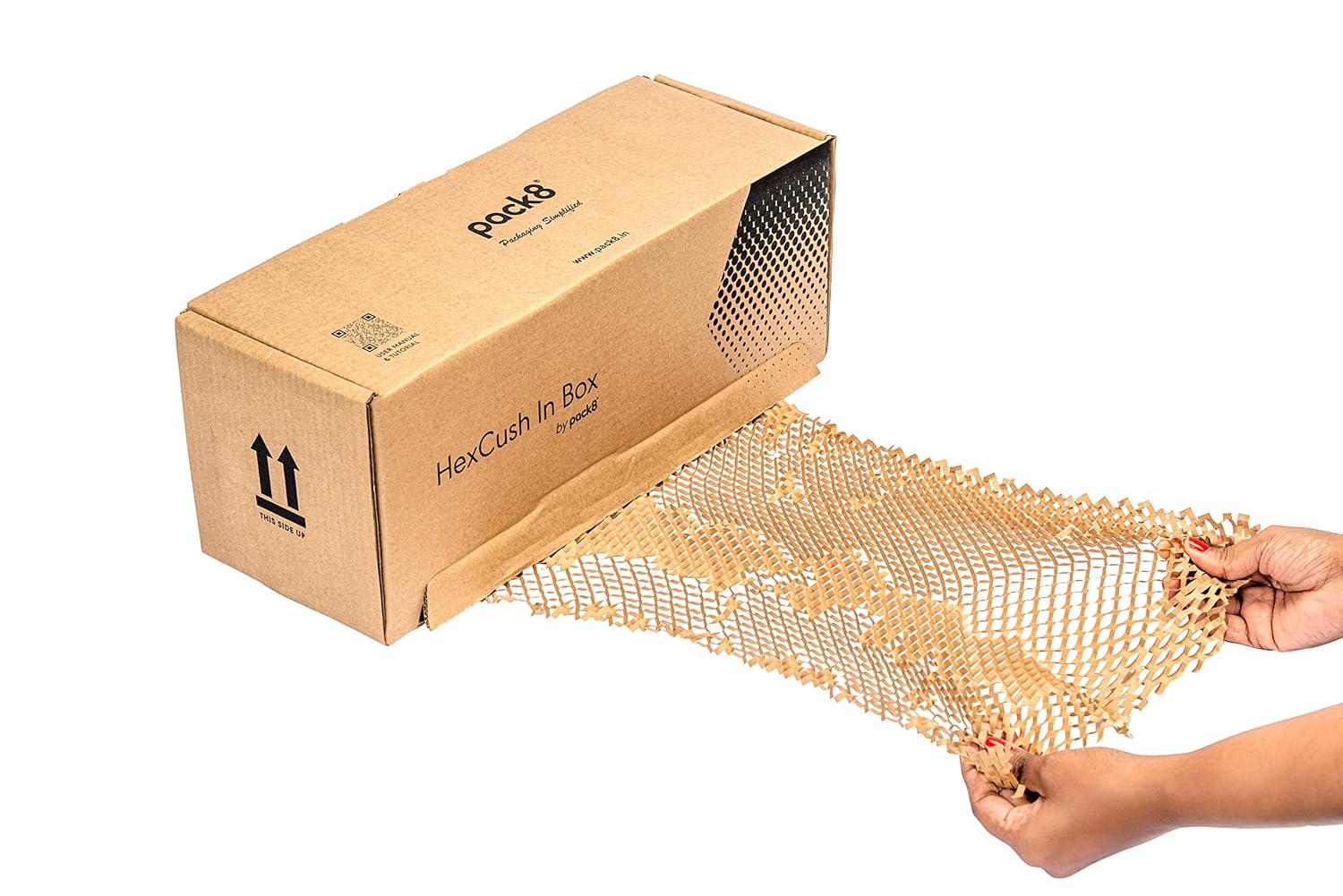 Eco friendly Paper Bubble Wrap with Dispenser brown paper