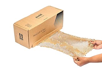 Paper Bubble Wrap with Dispenser | HIB | Paper Packaging Material | Sustainable Packaging | 100M x 15