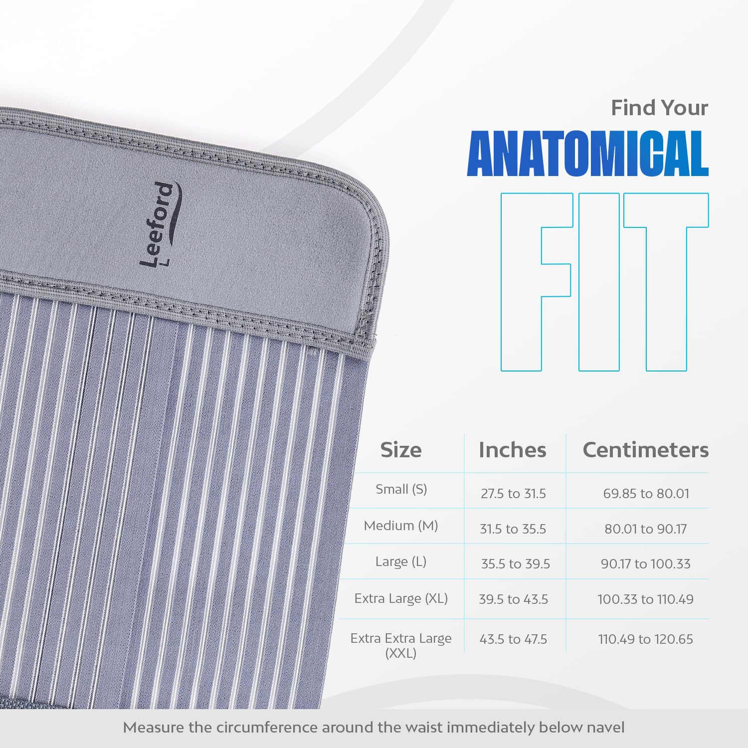 Leeford Ortho Abdominal Belt for Women & Men | Post-Surgery & Postpartum Recovery Belt | After Delivery, C-Section, Back Pain & Waist Support | Breathable & Lightweight (Grey, Size XL) - Image 6 thumbnail