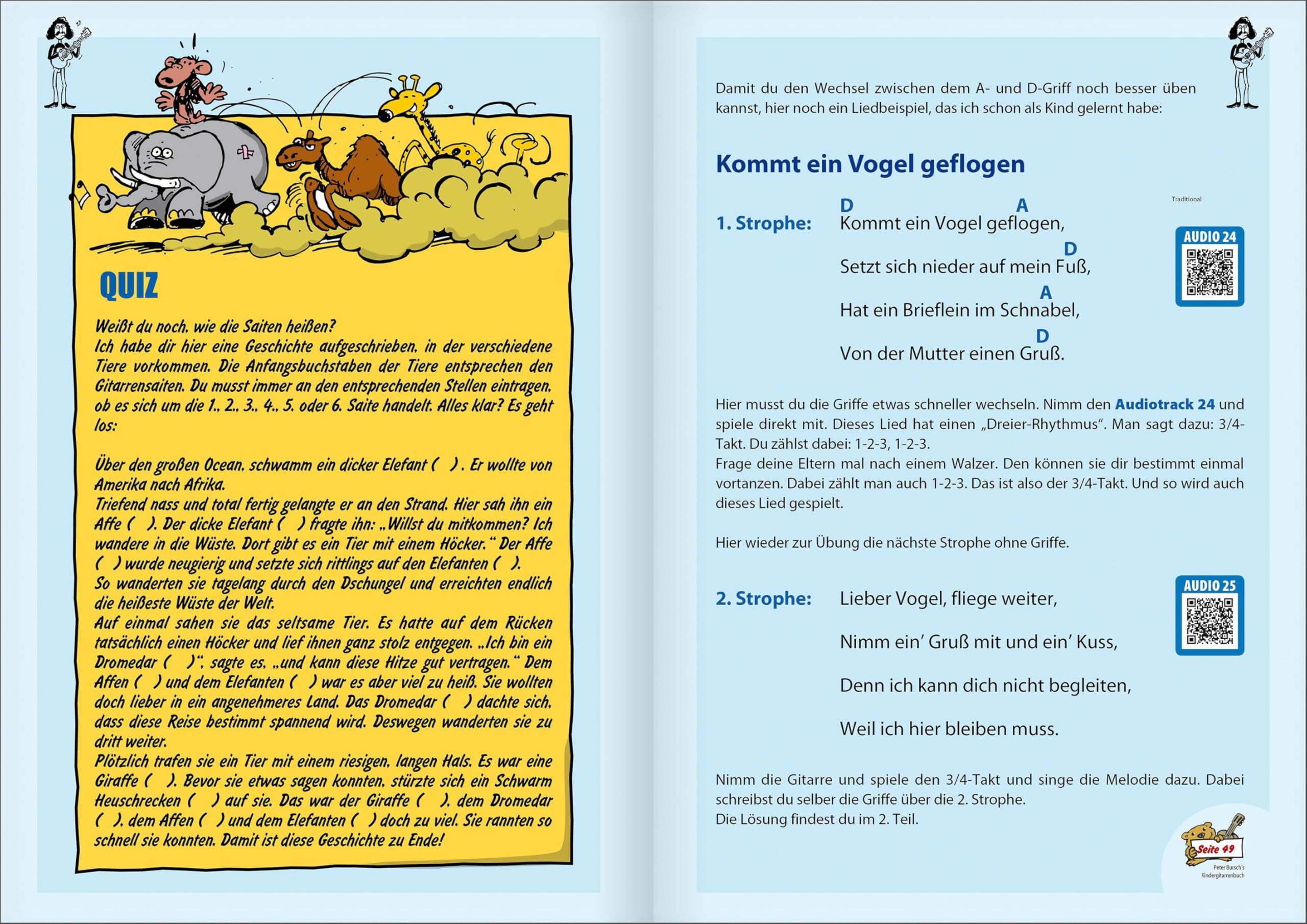 Voggenreiter Peter Burschs Kinder-Gitarrenbuch (+OA)