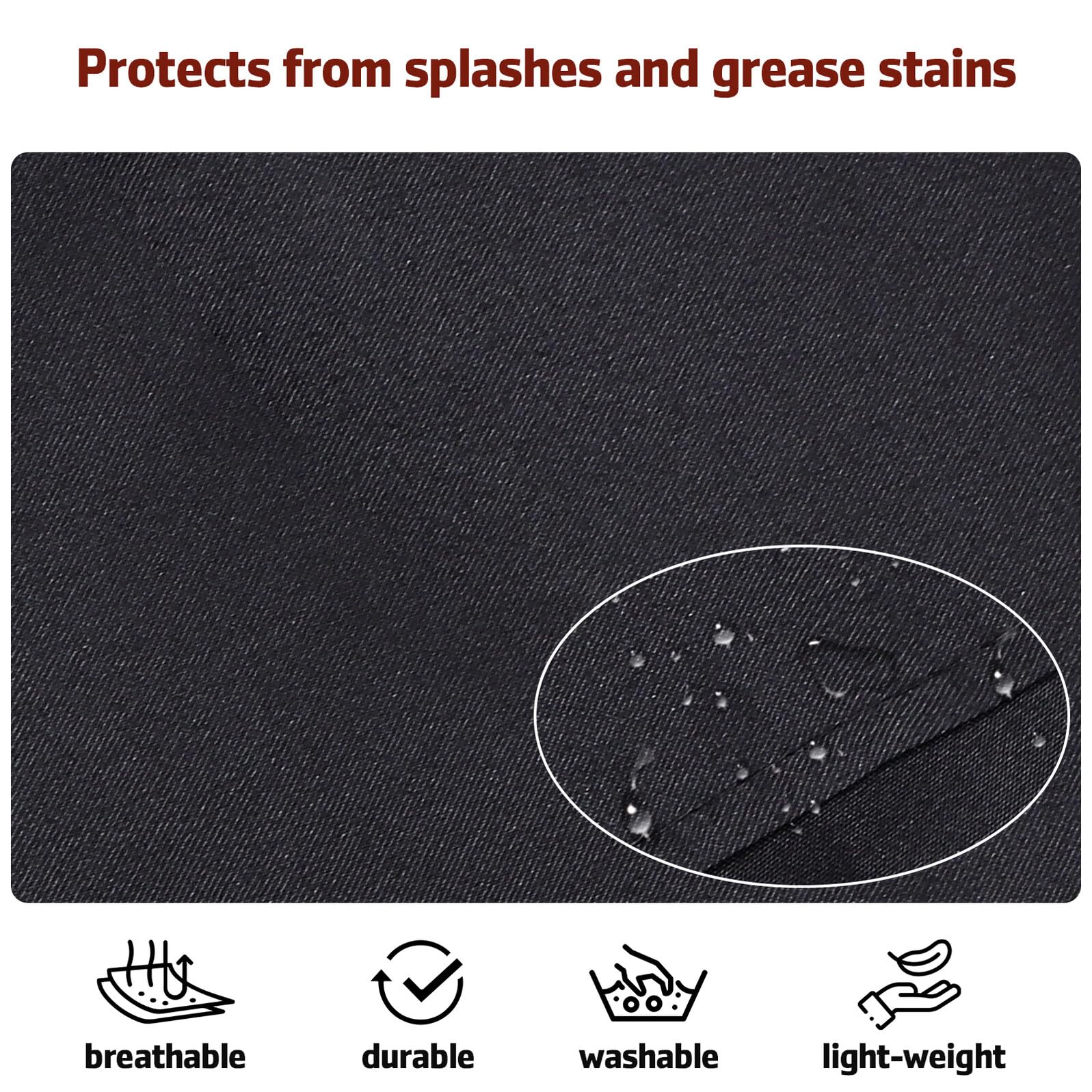 SHOWERORO 12 Piezas Delantales Unisex con Bolsillo Delantero Mandiles para Cocina y Pintura Diseño Colgante Resistente Protección para Ropa Cocina y Salón