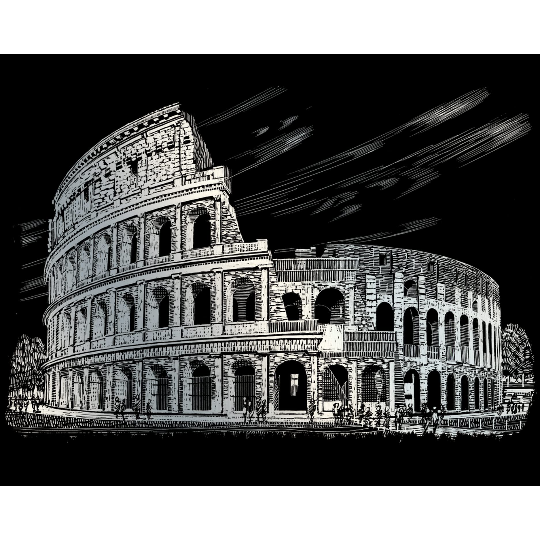 Pracht Creatives Hobby 4674-20101 Scratch Painting kit, Colosseum