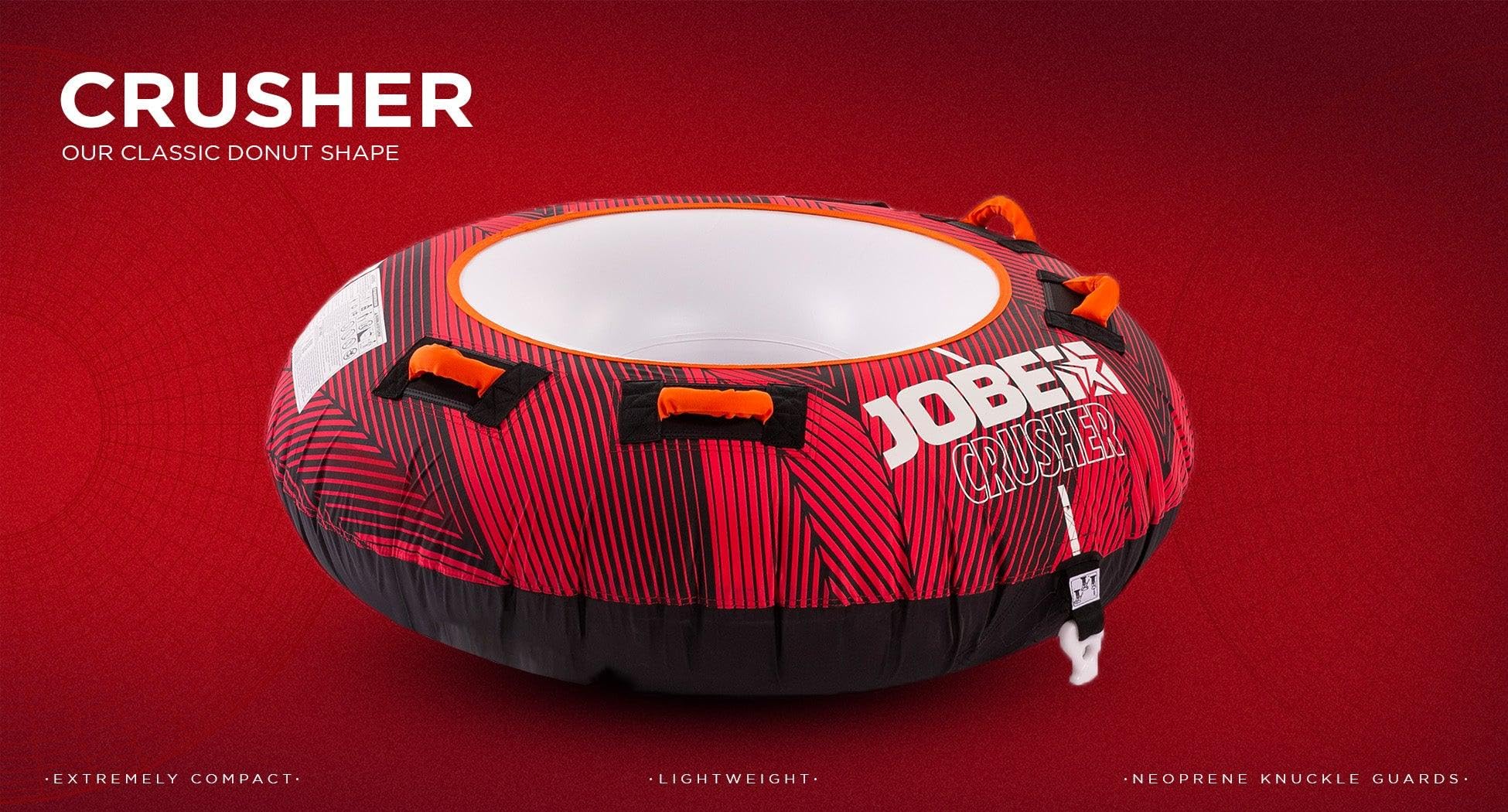 Jobe Donut 1P Crusher-50 boya remolcada 142 cm Rojo