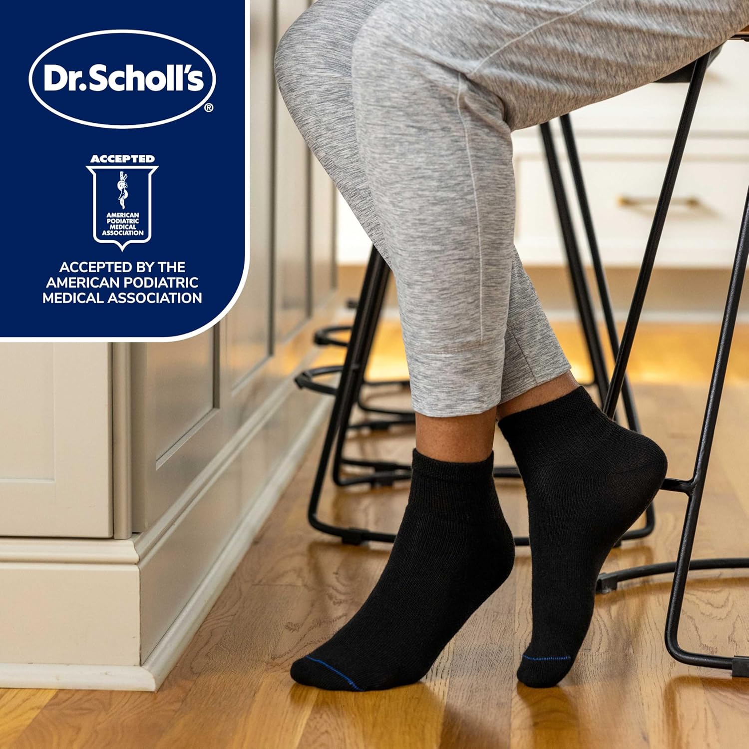 Dr. Scholl's mens Diabetes & Circulator Socks - 4 & 6 Pair Packs - Non-binding Moisture Management - Image 6