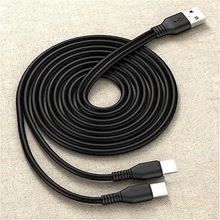 كابل شحن مزدوج سريع 2 في 1 من USB نوع ايه إلى سي متر هاتف ذكي محول الشحن