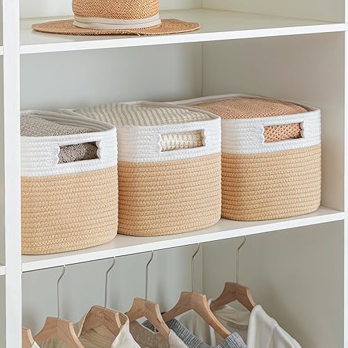 Miniatura 85 de UBBCARE Paquete de 2 canastas pequeñas, canastas de almacenamiento tejidas para organización, canasta de regalo pequeña, canasta de juguetes