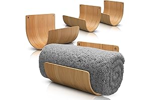 MODERN WOODEN TOWEL RACK FOR BATHROOM