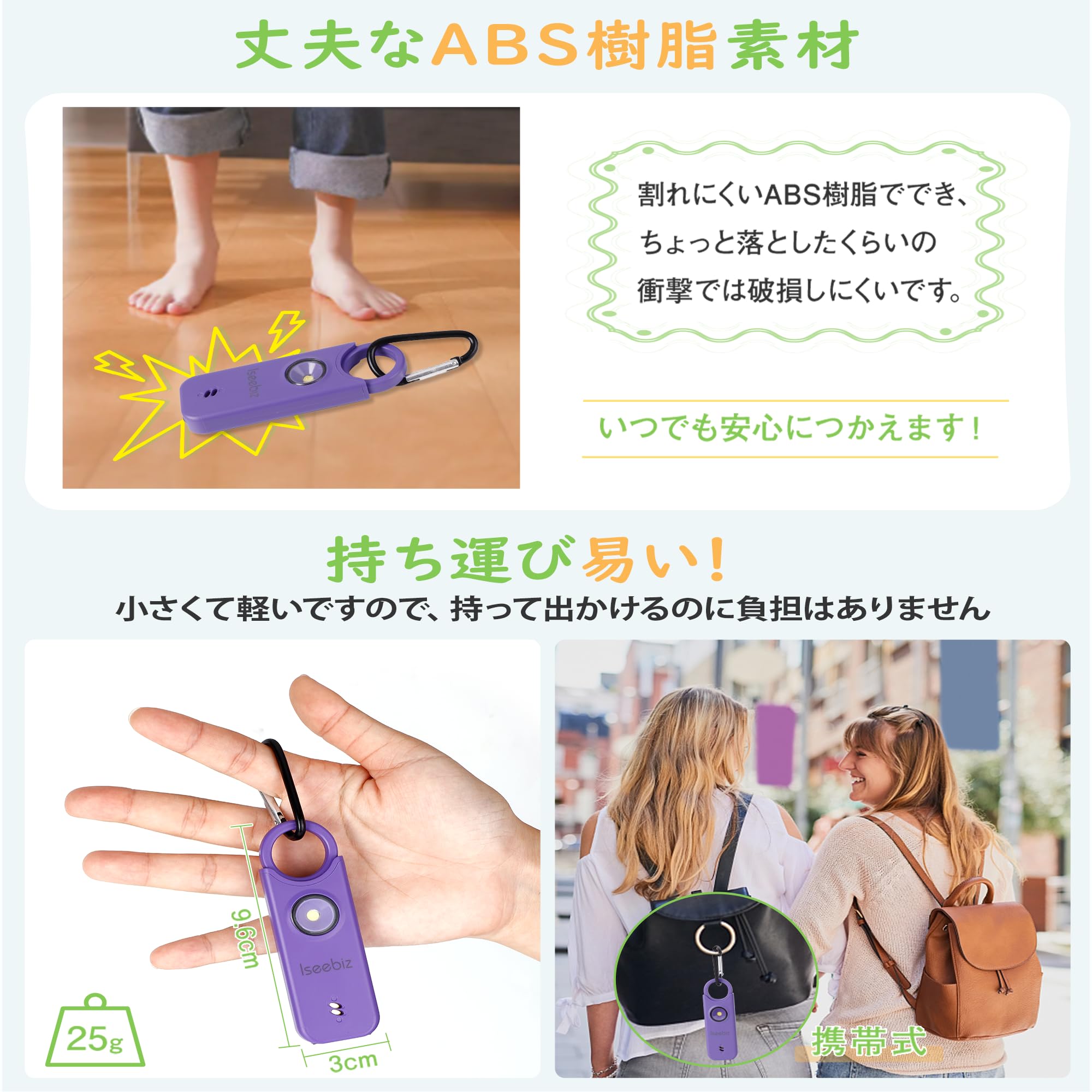 Amazon.co.jp: 【2024最新：夜歩き護身+窓侵入防止両用】防犯ブザー  