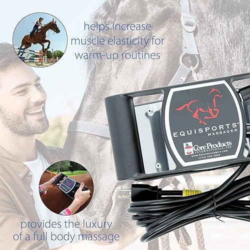 Miniatura 5 de Core Products Equisports Masajeador de velocidad variable calmante para tejido profundo para caballos y equinos