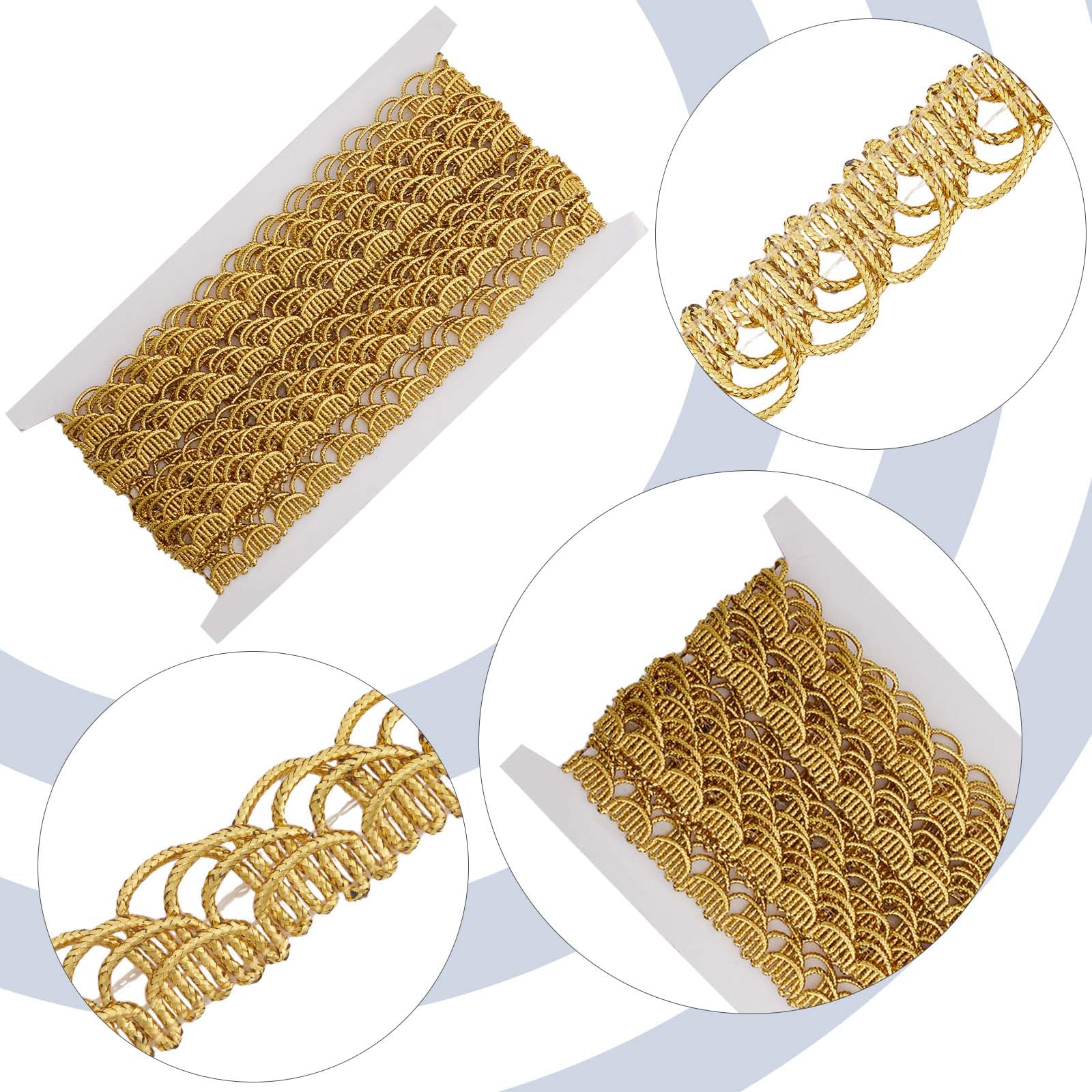 Nastro Jacquard Vintage 5m X 5cm GORGECRAFT – Ricamato Stile Etnico, Per Cucito E Decorazioni - 2