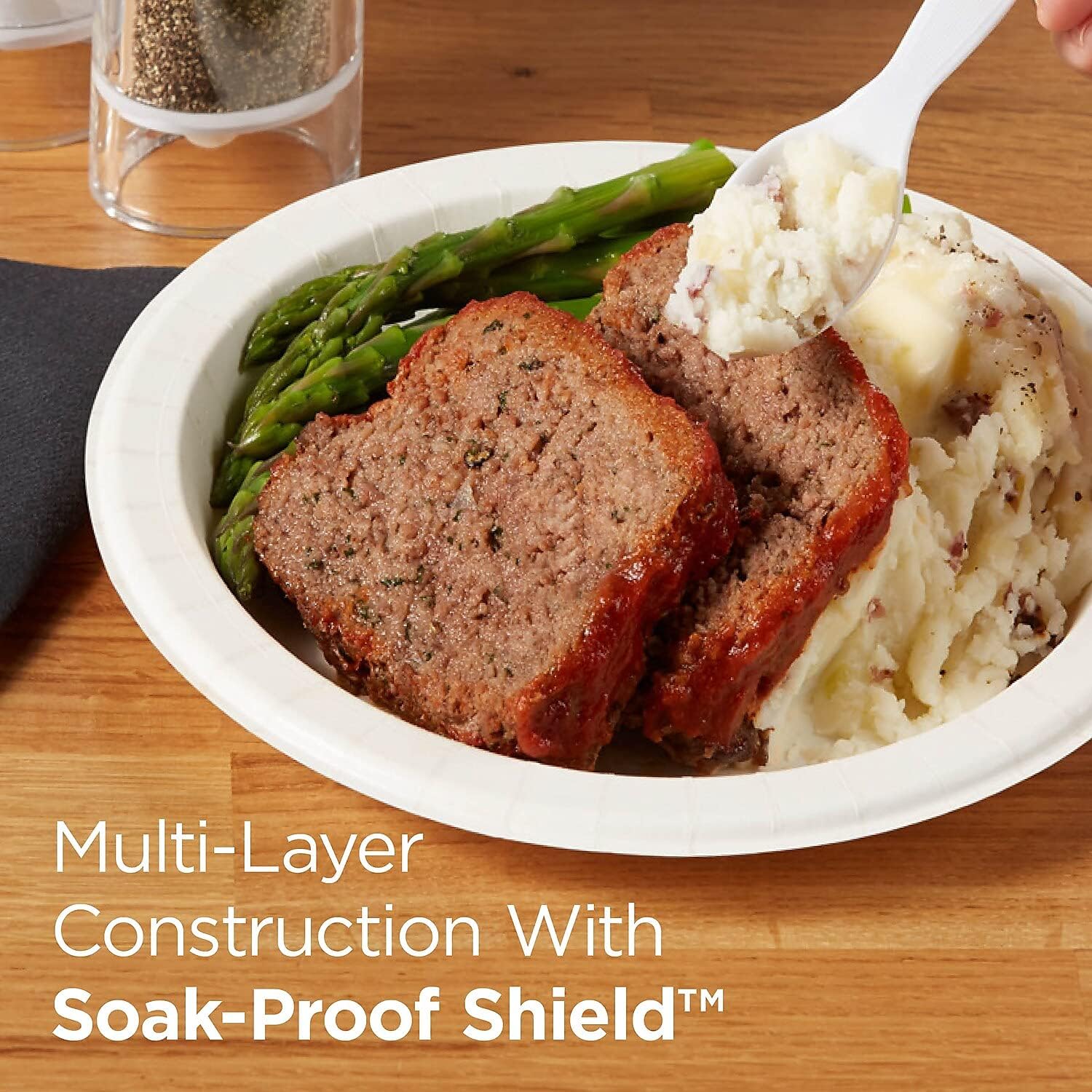 Dixie UX9PATHPBBX Pathways Soak-Proof Shield Mediumweight Paper Plates, Dispenser Bx, 8.5-Inch, 300/Pk