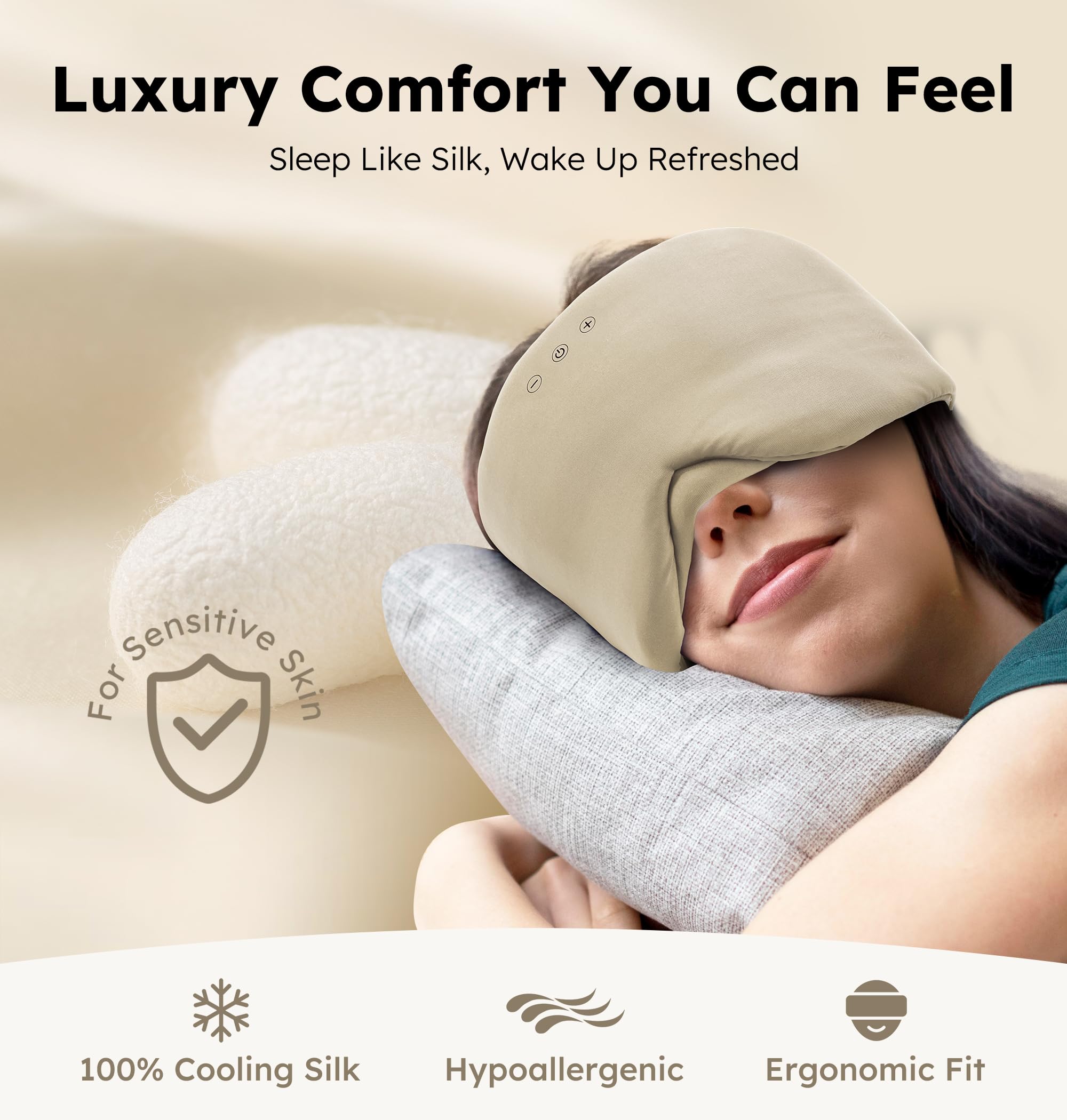 Luxury Ice Fiber Cooling Sleep Mask Gallery Image
