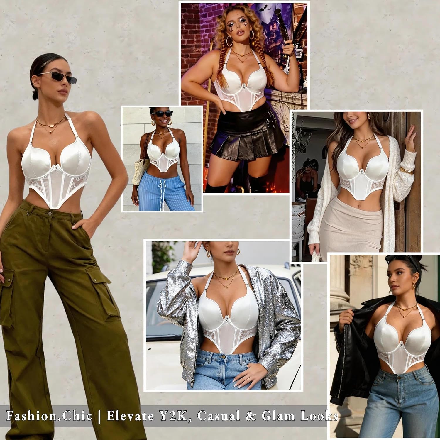Plus Size Corset Tops for Women Sexy Going Out Bustiers with Underwired Party Clubbing Crop Top