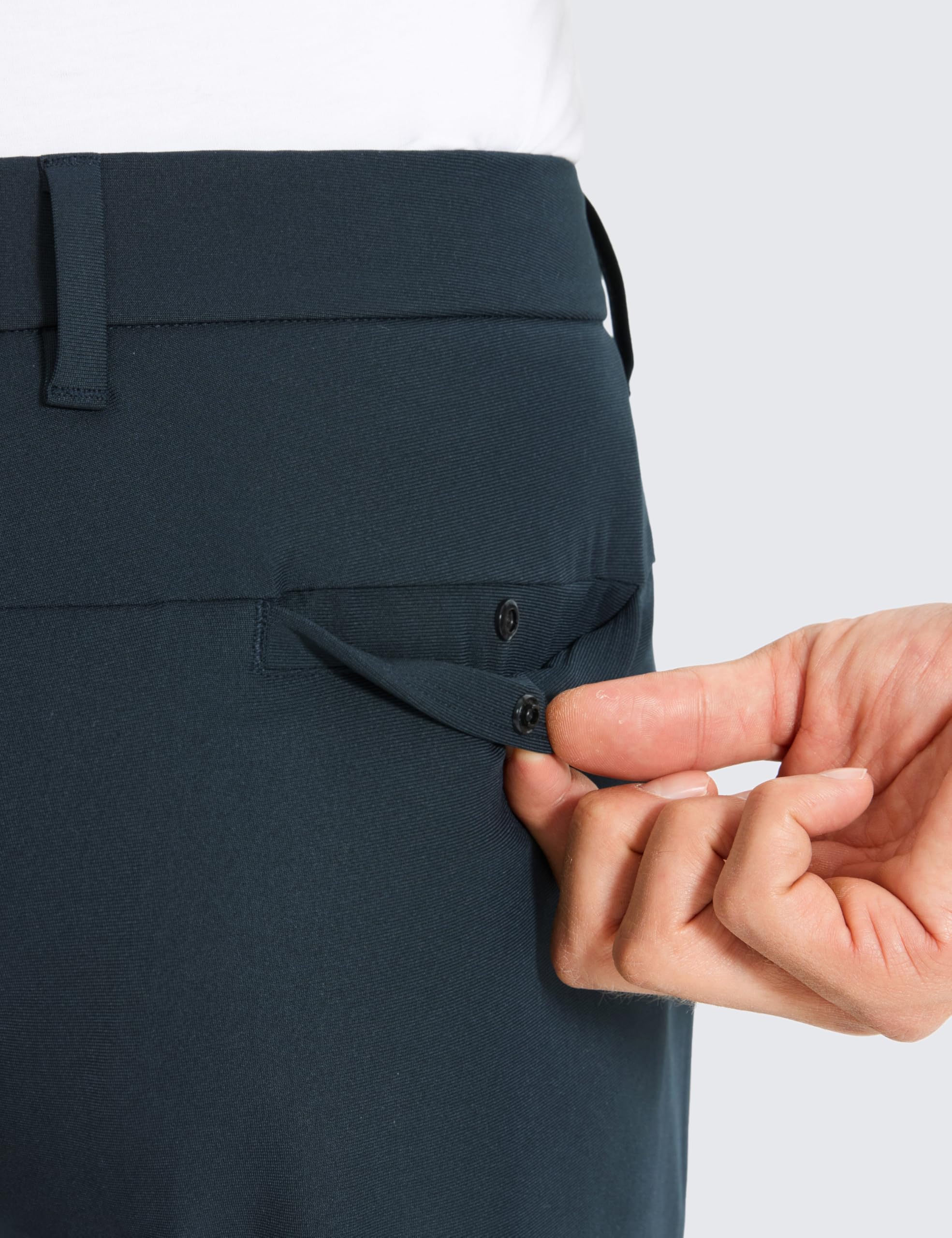CRZ YOGA Pantaloni da Golf da Uomo Comodi Leggeri Asciugatura Rapida Traspiranti Elasticizzati con Tasche - 86cm True Navy 50