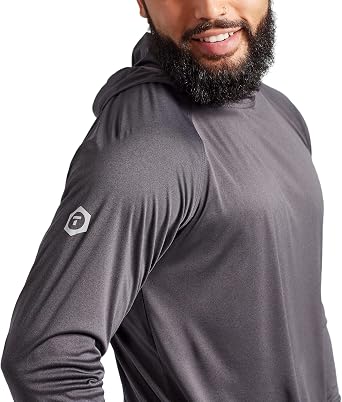 TRUEWERK B1 Sun Hoodie for Men | Sun Protection Shirts, Moisture Wicking, UPF +50 Thermo Regulating Shirt