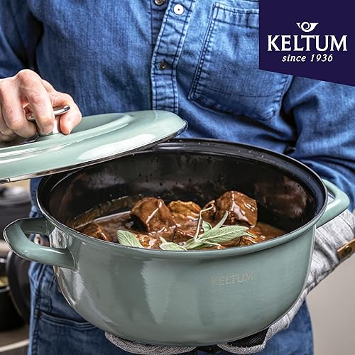 Miniatura 3 de Horno holandés esmaltado de 3,1 L, verde