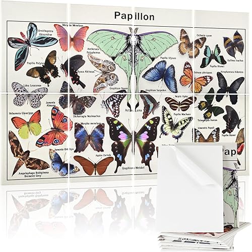 Paquete de 8 paneles acústicos artísticos insonorizados, paneles de pared acústicos autoadhesivos de 48 x 32 pulgadas, paneles decorativos