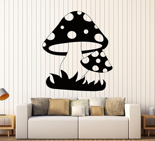 Miniatura 1 de Vinilo calcomanía de pared diseño de champiñones habitación infantil niños pegatinas de decoración (Grandes ig3809)