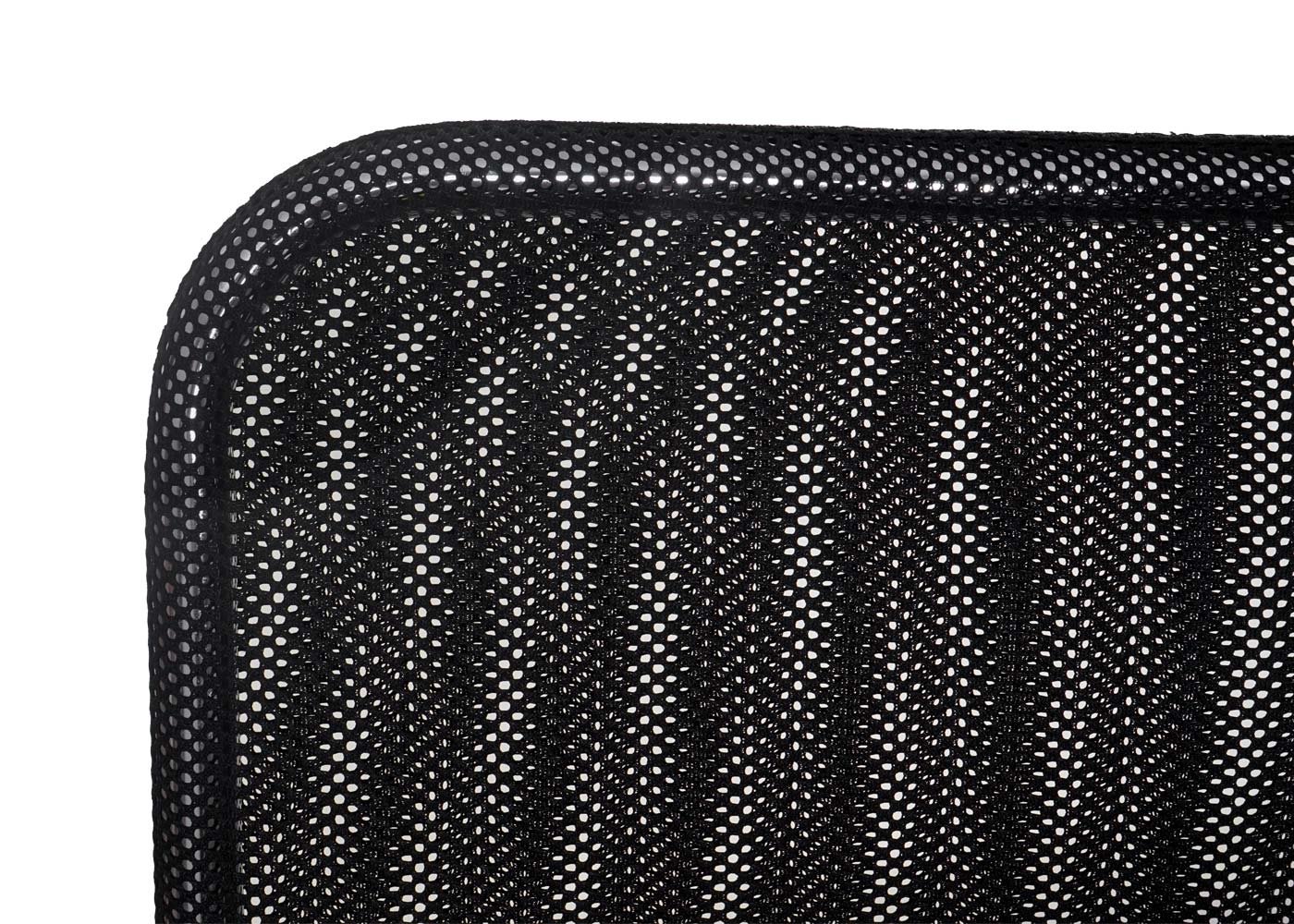 Mendler Lote de 4 sillas de Conferencia/Visitor Tulsa, apilable, Tejido – Asiento Negro, Respaldo Negro