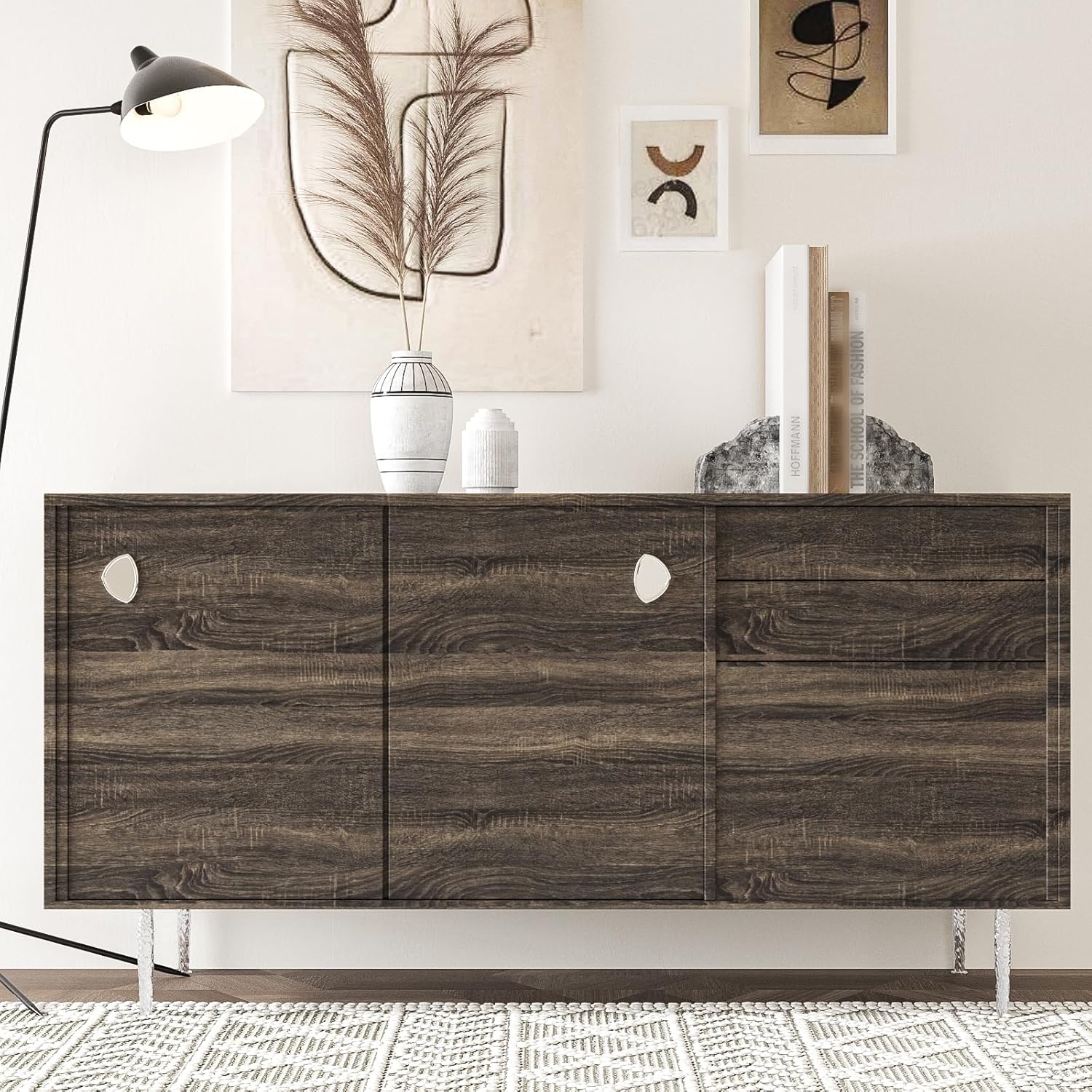 Rustic Brown Wood Grain Contact Paper Peel and Stick Countertops Waterproof 15.7"x118" Vintage Dark Wood Wallpaper for Kitchen Cabinets Table Walls Self Adhesive Removable Thick Vinyl Roll